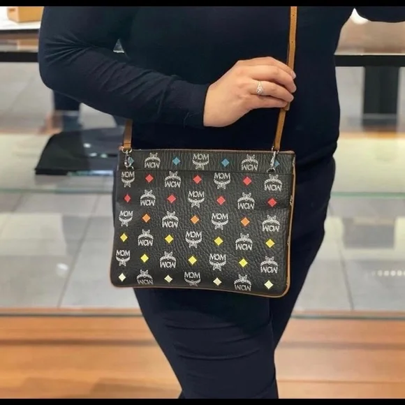 Limited stock! Price firm! MCM medium size crossbody pouch $480+ tax - Picture 10 of 12